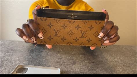 lv slim purse review